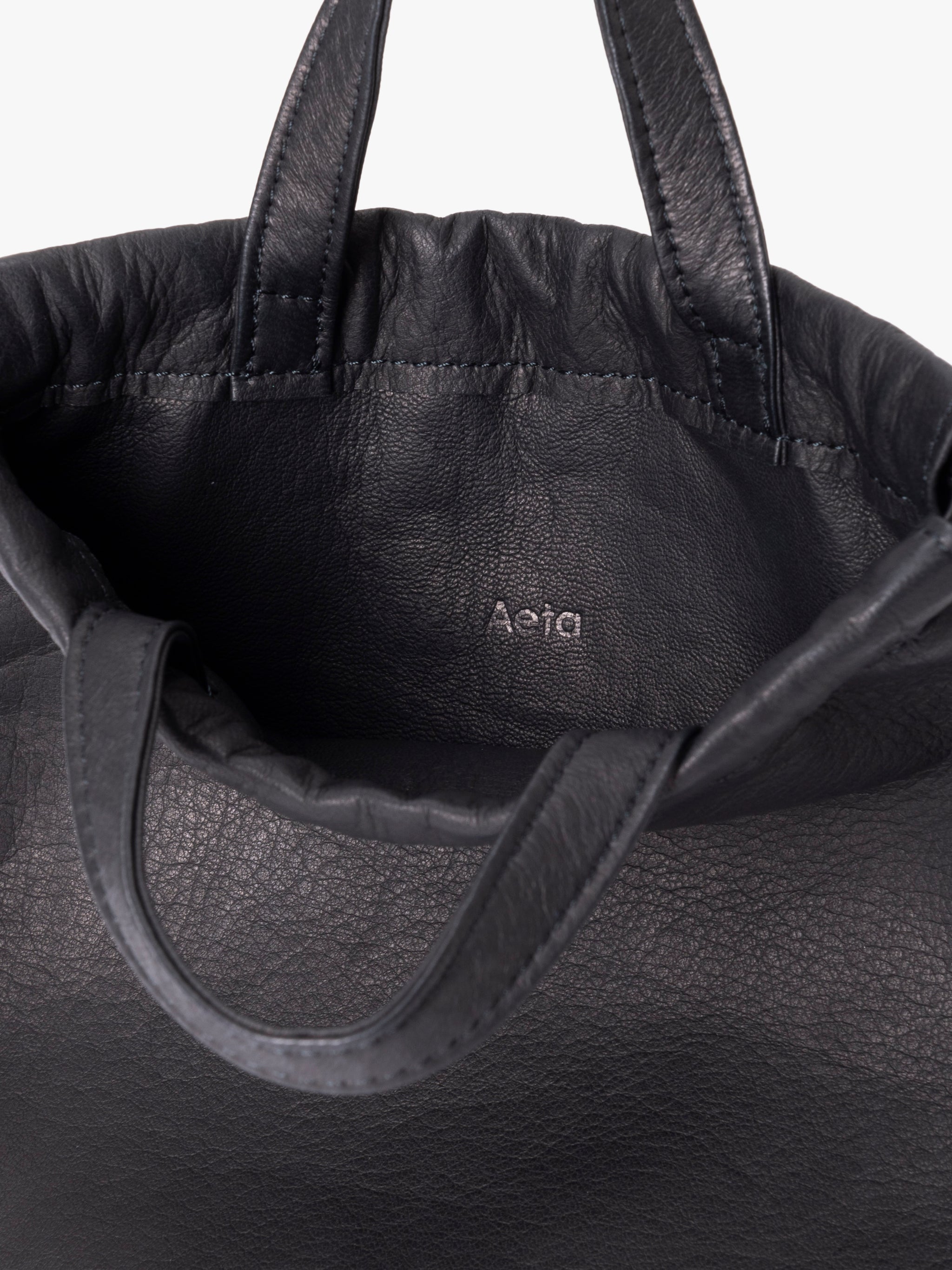 Double Faced DRAWSTRING POUCH +handle : S – Aeta store